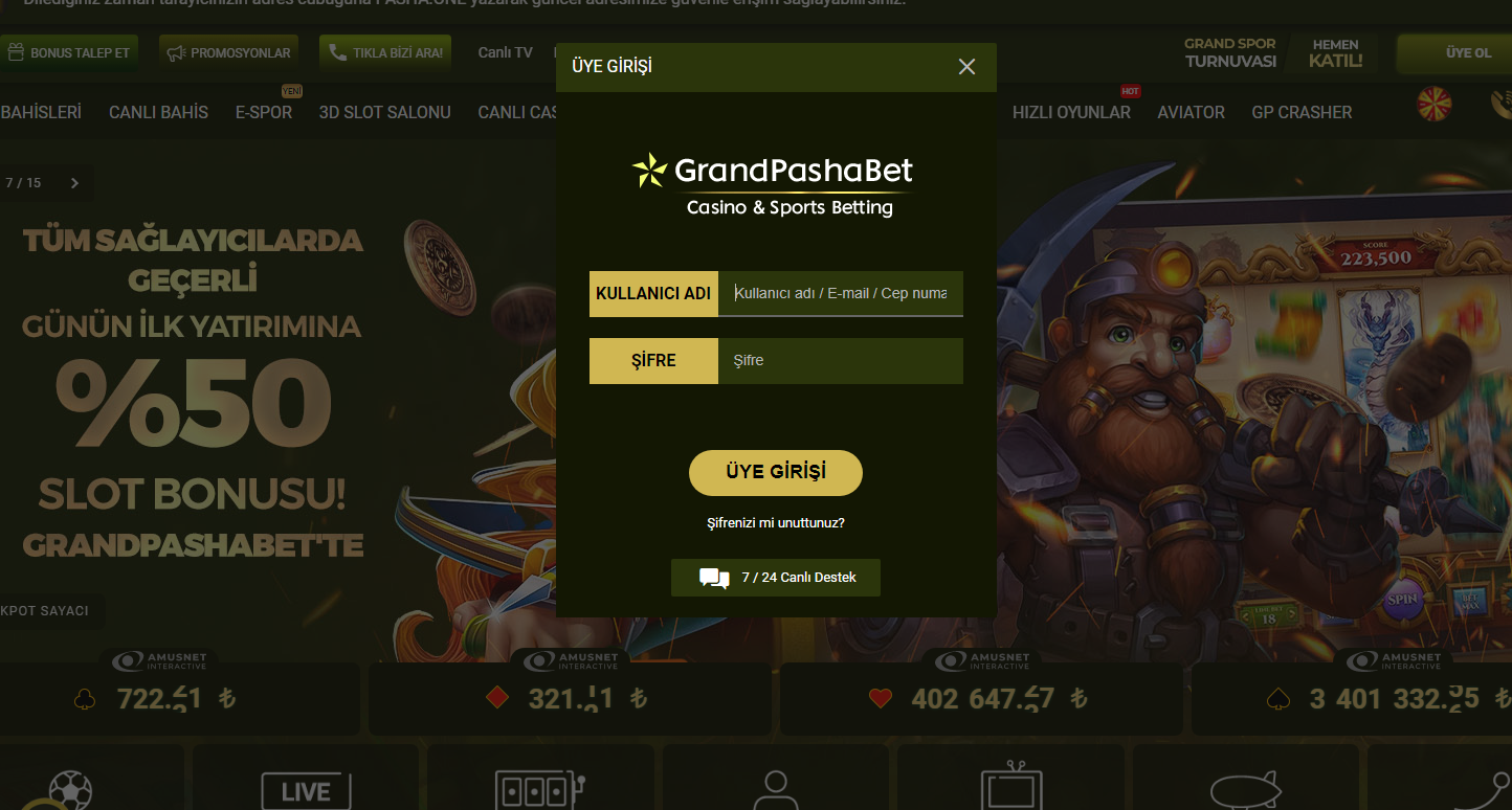 Grandpashabet Üye Ol